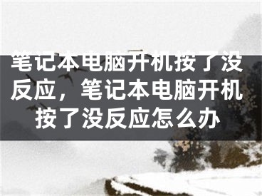 筆記本電腦開機(jī)按了沒反應(yīng)，筆記本電腦開機(jī)按了沒反應(yīng)怎么辦