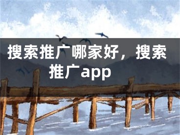 搜索推廣哪家好，搜索推廣app