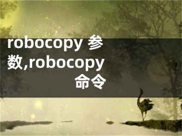 robocopy 參數(shù),robocopy命令