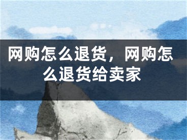 網(wǎng)購(gòu)怎么退貨，網(wǎng)購(gòu)怎么退貨給賣家