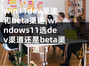 win11dev渠道和beta渠道,windows11選dev渠道還是beta渠道_1