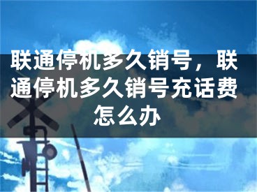 聯(lián)通停機(jī)多久銷號，聯(lián)通停機(jī)多久銷號充話費怎么辦