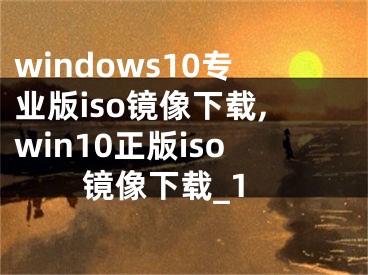 windows10專業(yè)版iso鏡像下載,win10正版iso鏡像下載_1