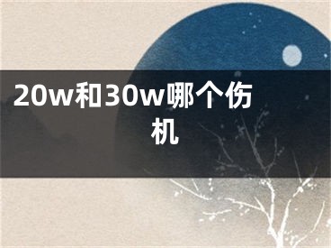 20w和30w哪個(gè)傷機(jī)