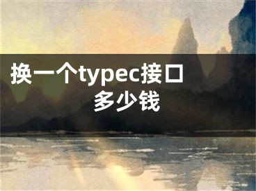 換一個typec接口多少錢