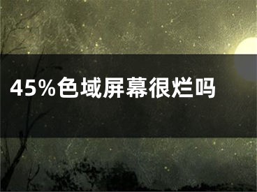 45%色域屏幕很爛嗎