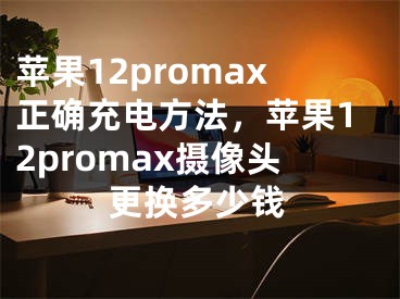 蘋(píng)果12promax正確充電方法，蘋(píng)果12promax攝像頭更換多少錢(qián)