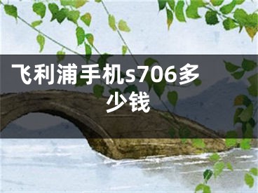 飛利浦手機s706多少錢