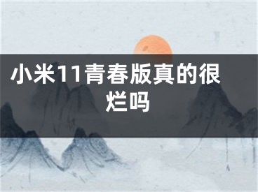 小米11青春版真的很爛嗎