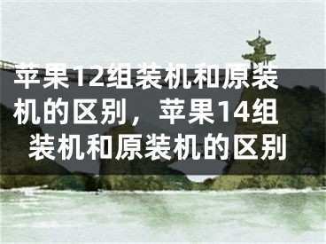 蘋果12組裝機(jī)和原裝機(jī)的區(qū)別，蘋果14組裝機(jī)和原裝機(jī)的區(qū)別