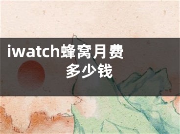 iwatch蜂窩月費(fèi)多少錢(qián)