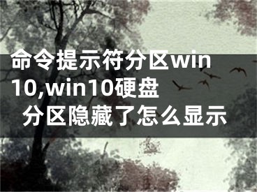 命令提示符分區(qū)win10,win10硬盤分區(qū)隱藏了怎么顯示