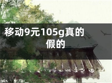 移動(dòng)9元105g真的假的