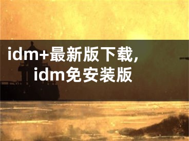 idm+最新版下載,idm免安裝版