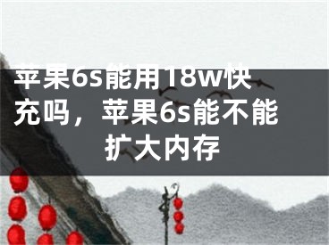 蘋果6s能用18w快充嗎，蘋果6s能不能擴大內存