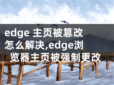 microsoft edge 主頁(yè)被篡改怎么解決,edge瀏覽器主頁(yè)被強(qiáng)制更改