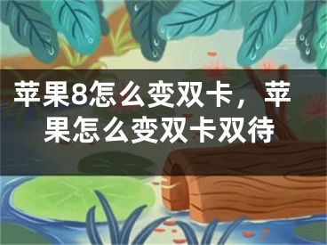 蘋果8怎么變雙卡，蘋果怎么變雙卡雙待