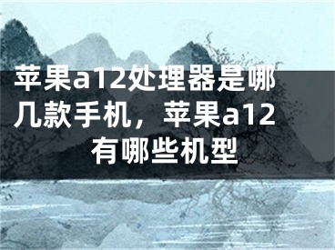 蘋果a12處理器是哪幾款手機(jī)，蘋果a12有哪些機(jī)型