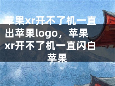 蘋果xr開不了機一直出蘋果logo，蘋果xr開不了機一直閃白蘋果