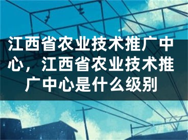 江西省農(nóng)業(yè)技術(shù)推廣中心，江西省農(nóng)業(yè)技術(shù)推廣中心是什么級別