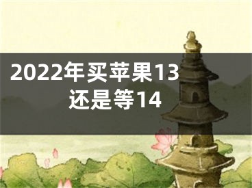 2022年買蘋果13還是等14