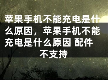 蘋果手機(jī)不能充電是什么原因，蘋果手機(jī)不能充電是什么原因 配件不支持