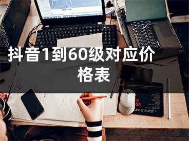 抖音1到60級對應價格表