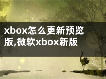 xbox怎么更新預覽版,微軟xbox新版