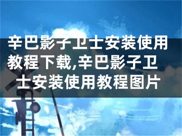 辛巴影子衛(wèi)士安裝使用教程下載,辛巴影子衛(wèi)士安裝使用教程圖片