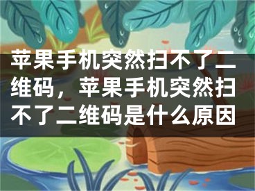 蘋果手機突然掃不了二維碼，蘋果手機突然掃不了二維碼是什么原因