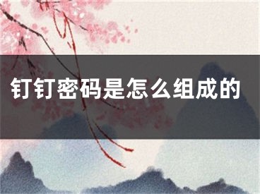 釘釘密碼是怎么組成的