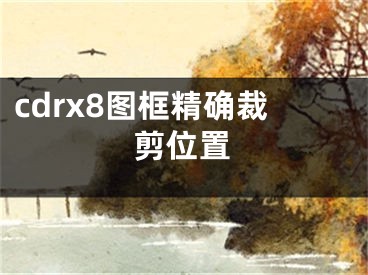 cdrx8圖框精確裁剪位置