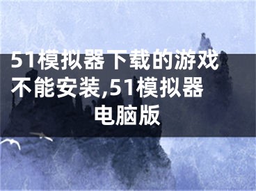 51模擬器下載的游戲不能安裝,51模擬器電腦版