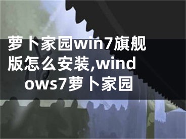 蘿卜家園win7旗艦版怎么安裝,windows7蘿卜家園