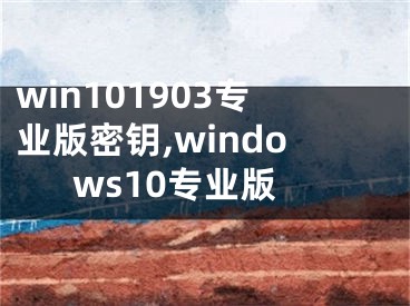 win101903專業(yè)版密鑰,windows10專業(yè)版