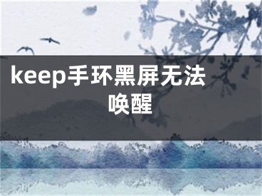 keep手環(huán)黑屏無法喚醒