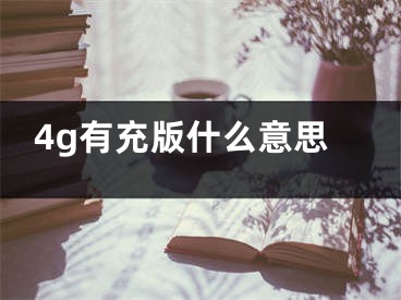 4g有充版什么意思