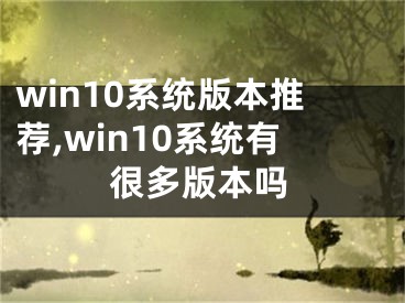 win10系統(tǒng)版本推薦,win10系統(tǒng)有很多版本嗎