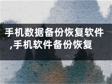 手機數(shù)據(jù)備份恢復軟件,手機軟件備份恢復