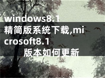 windows8.1精簡版系統(tǒng)下載,microsoft8.1版本如何更新