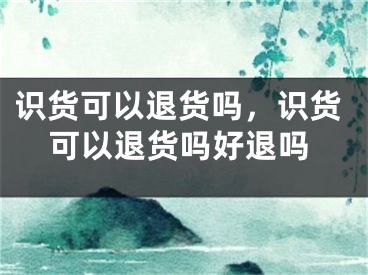 識(shí)貨可以退貨嗎，識(shí)貨可以退貨嗎好退嗎