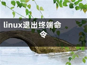 linux退出終端命令