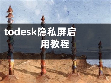 todesk隱私屏啟用教程