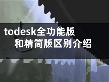 todesk全功能版和精簡版區(qū)別介紹