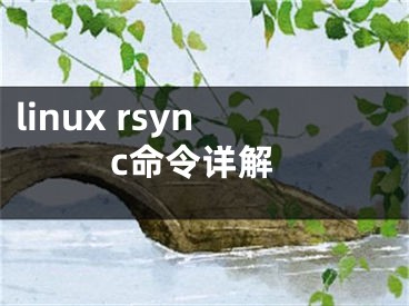 linux rsync命令詳解