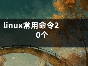 linux常用命令20個