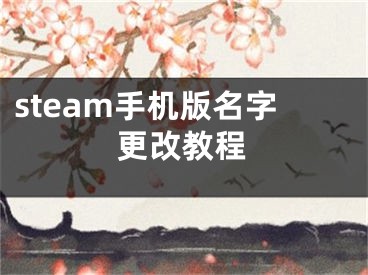 steam手機(jī)版名字更改教程