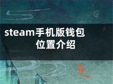 steam手機版錢包位置介紹