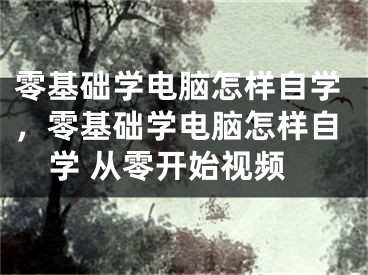 零基礎(chǔ)學(xué)電腦怎樣自學(xué)，零基礎(chǔ)學(xué)電腦怎樣自學(xué) 從零開始視頻