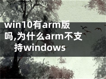 win10有arm版嗎,為什么arm不支持windows